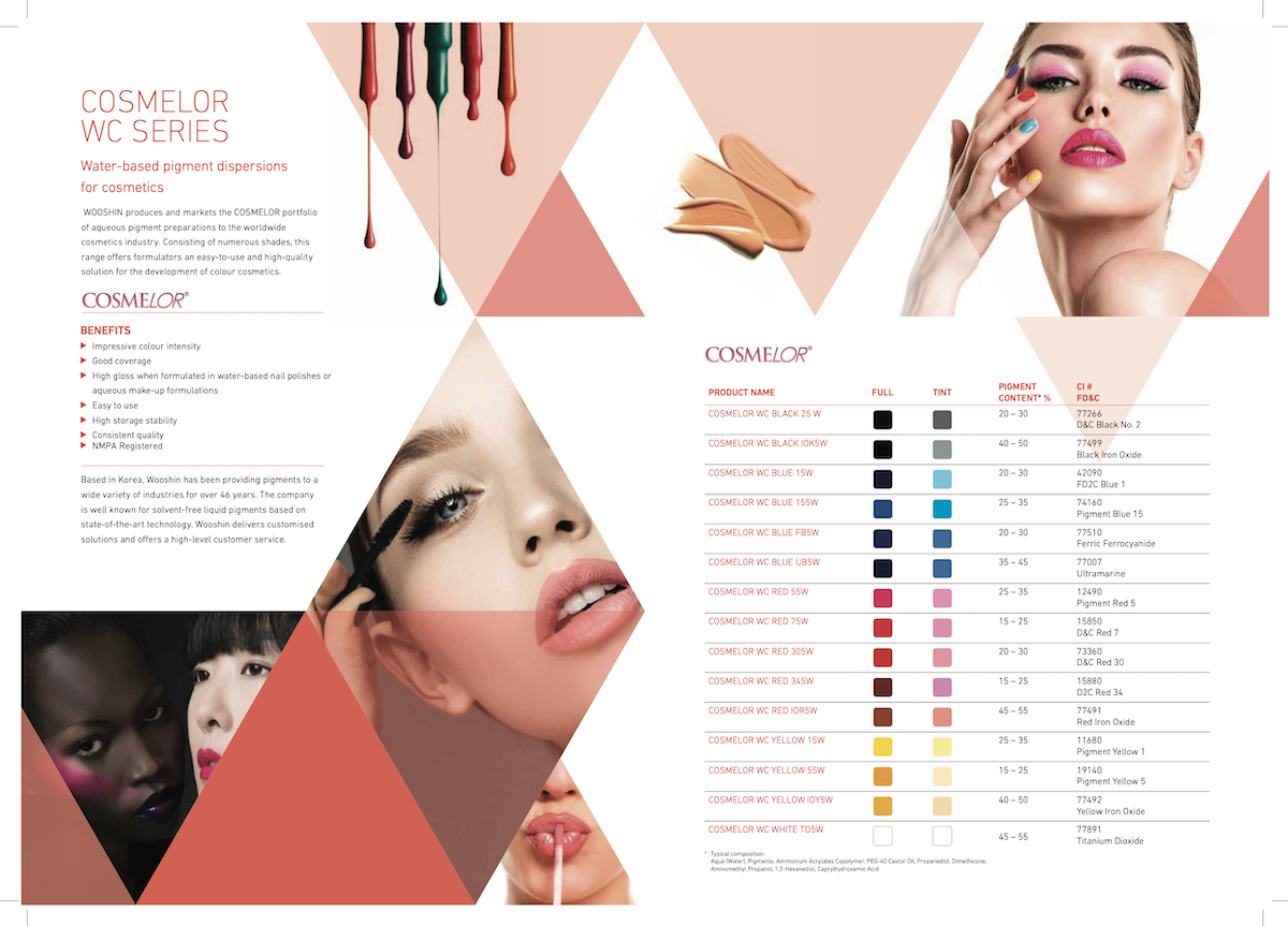 pigment for cosmetic from korea